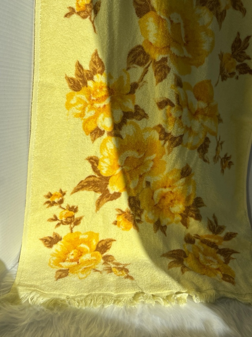 2 for $30 Vintage yellow Bath Towel
